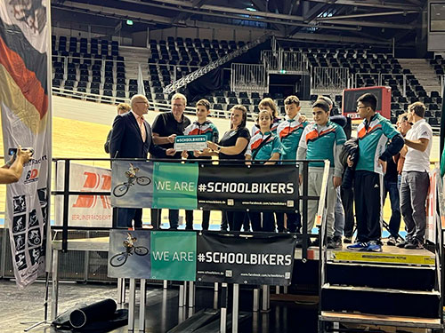 Fahrradfreundlichste Schule Deutschlands 2022 Sonderpreis Beginners ist die Zuckmayer Schule in Berlin